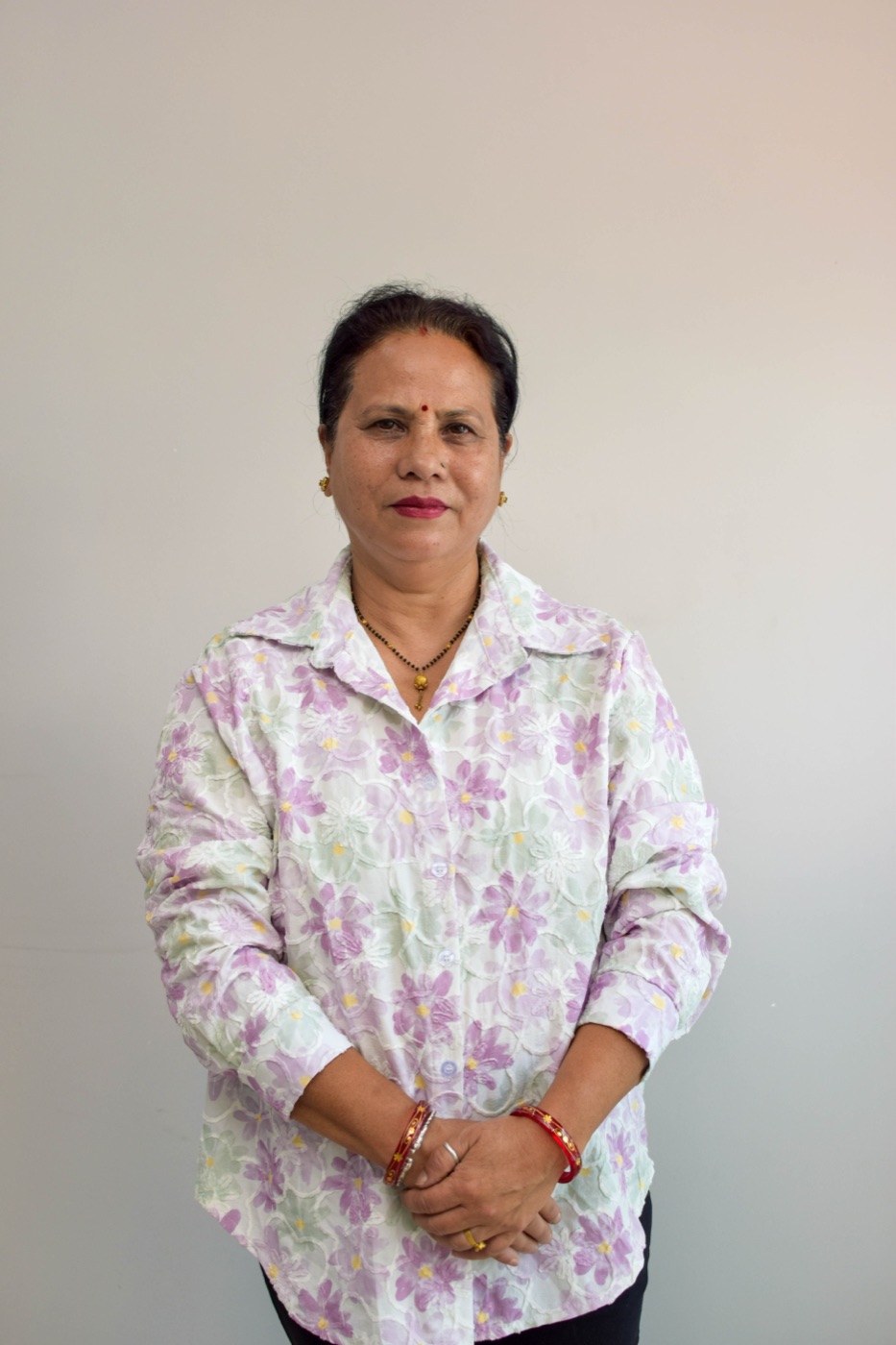 Portrait of a SalesHubNepal team member at the Kathmandu distribution HQ