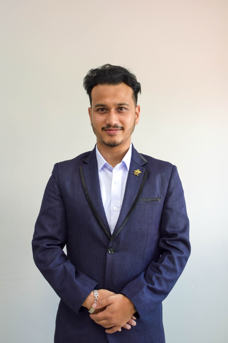 Portrait of a SalesHubNepal team member at the Kathmandu distribution HQ